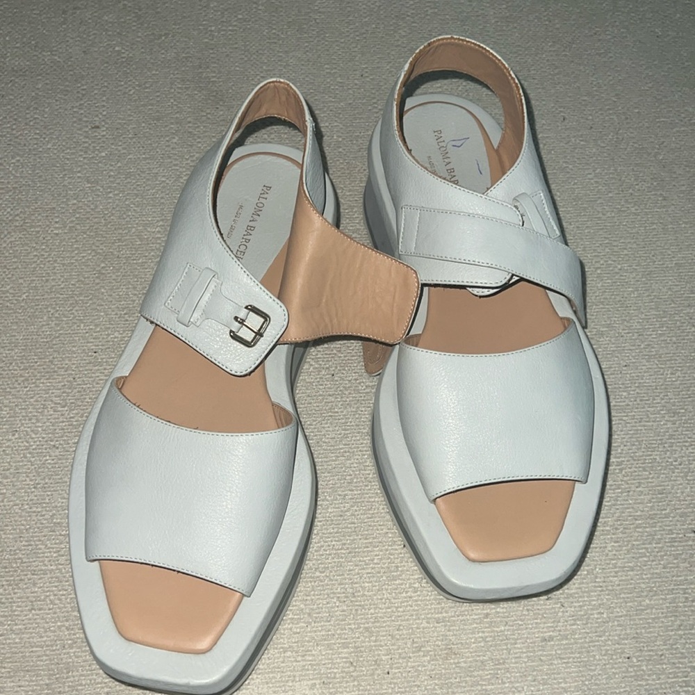 Paloma Barceló Mamore leather platform sandals. worn once